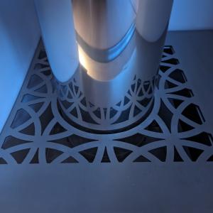 Grille de passage de cheminée